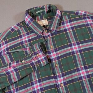 Gitman Brothers Alexanders Oxford ms Button Down Shirt Mens Size L Made in USA